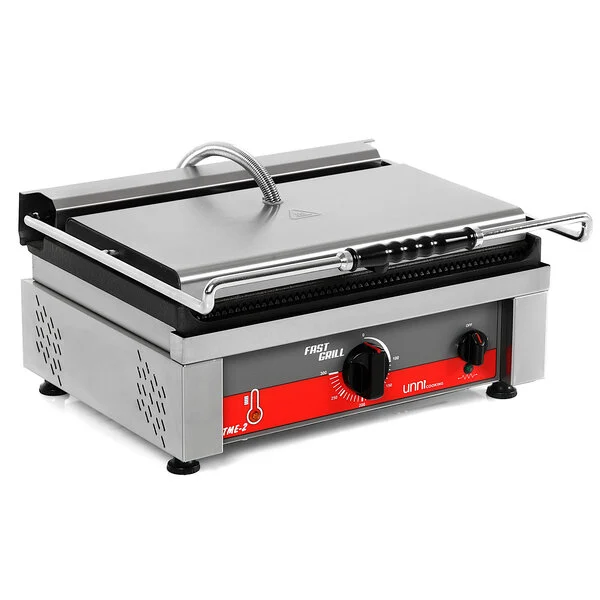 Contact/Panini Grill | Ribbed Surface 460×300 mm (Cast Iron) | 50°C/300°C
