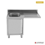 Dishwasher sink unit 140x70xH85 Bowl Left