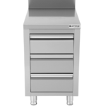Drawer cabinet with 3 drawers & upstand