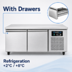 Refrigerated Counter | Low Model | 2 Drawers (1/1 GN) | 1210x700x600(h)mm