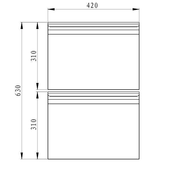 DRAWERSET 1/2 STANDARD