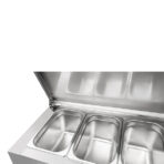 Saladette | 3 Doors (1/1 GN) | Top 8× 1/3 GN | +2°C to +8°C | Forced Cooling | Flip Lids - Image 4