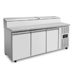 Saladette | 3 Doors (1/1 GN) | Top 8× 1/3 GN | +2°C to +8°C | Forced Cooling | Flip Lids - Image 2