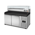 Pizza Counter 2 Doors – 151x80x100cm + BLACK - Image 3
