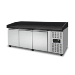 Pizza Counter 3 Doors – Black Granit - 202x80x100cm - Image 3