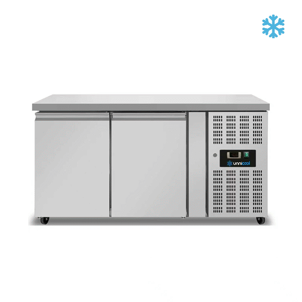 FREEZER Counter – 2 Doors – Without Upstand 136x70x85cm