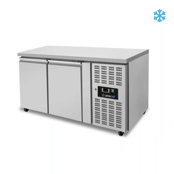 FREEZER Counter – 2 Doors – Without Upstand 136x70x85cm