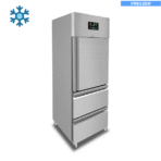 Freezer – 1 Door – GN 2/1 – 650 Liters – 1 Half Door and 2 Drawers - Image 2