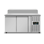 Saladette | 2 Doors (1/1 GN) | Top 6× 1/3 GN | +2°C to +8°C | Forced Cooling | Flip Lids