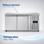 Refrigerated Counter – 2 Doors – Without Upstand – 1390x700x850mm