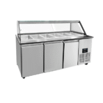 Saladette Workbench – 5x GN 1/1 Capacity - 188x82x85.5cm - Image 2