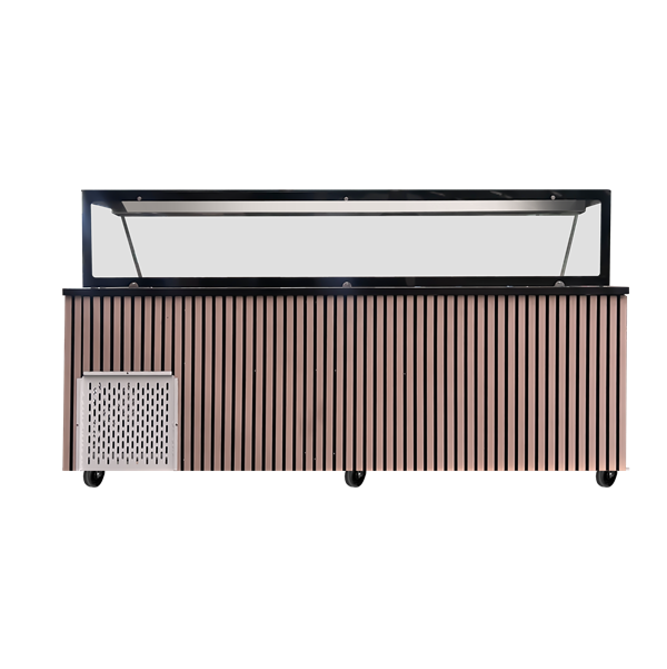 Saladette Workbench – 6x GN 1/1 Capacity – 223x82x85.5cm