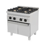 Gas stove with doors  – 28kW – 4 Burners - Image 2