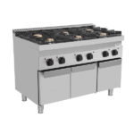 Gas stove with doors – 44kW – 6 Burners – G70C20K