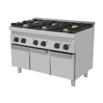 Gas stove with doors – 44kW – 6 Burners – G70C20K - Image 2