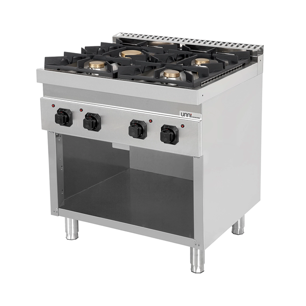 Gas stove without doors – 28.5kW – 4 Burners – G70C20