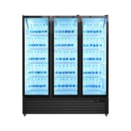3-Door Glass Display Refrigerator 1160L – Professional Display Fridge - Image 2