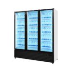 3-Door Glass Display Refrigerator 1160L – Professional Display Fridge - Image 3