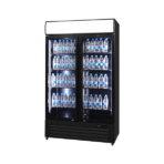 2-Door Glass Display Refrigerator 900L – Professional Display Fridge - Image 2