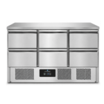 Refrigerated Counter 1365x700xH850mm - With 6 drawers