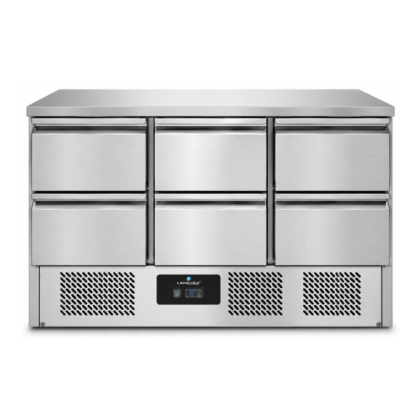 Refrigerated Counter 1365x700xH850mm – With 6 drawers