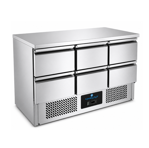 Refrigerated Counter 1365x700xH850mm – With 6 drawers