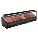 Professional Static Fresh Meat Display Counter - 382x115xH122