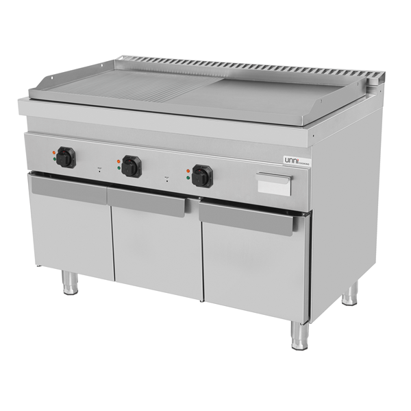 Electric Griddle – Smooth/Grooved – 1200x700xH850mm