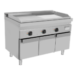 Electric Griddle – Smooth/Grooved(Chrome) – 1200x700xH850mm