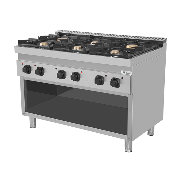 Gas stove – 44kW – 6 Burners – G70C20K