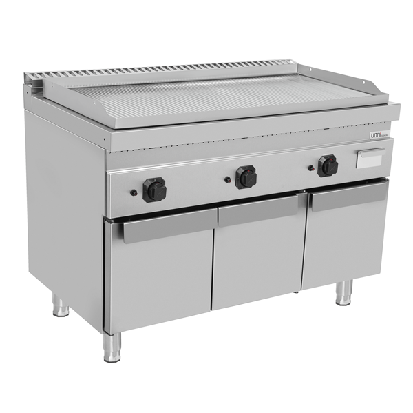 Gas Griddle – Grooved (chrome) – 1200x700xH850mm