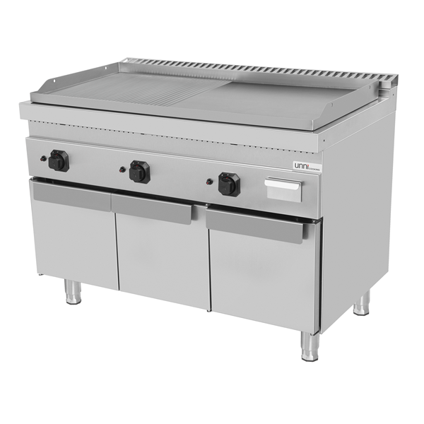 Gas Griddle – Grooved/Smooth – 1200x700xH850mm