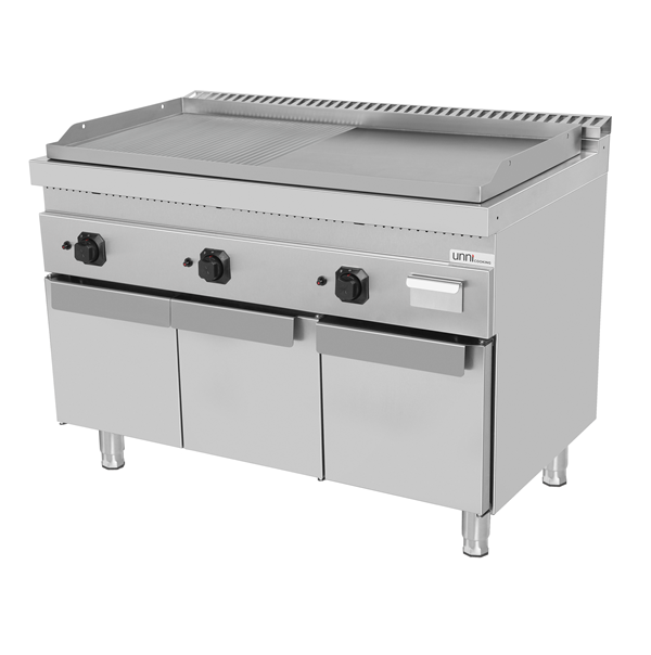 Gas Griddle – Grooved/Smooth – 1200x700xH850mm