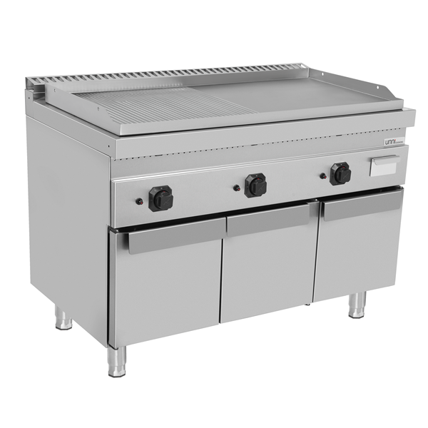 Gas Griddle – Grooved/Smooth – 1200x700xH850mm