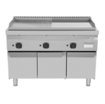Gas Griddle – Grooved/Smooth (chrome) – 1200x700xH850mm - Image 3