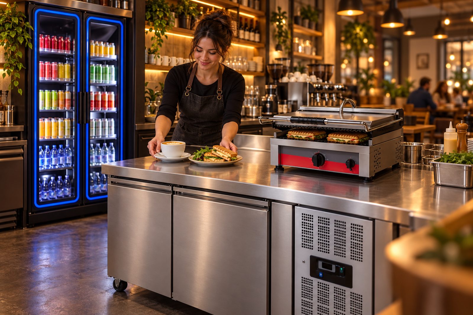 Bar & café kitchen with Unninox equipment