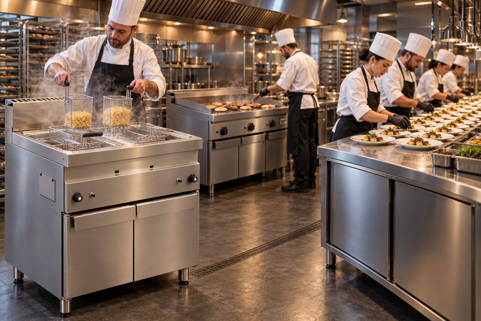 Catering & hotel kitchen with Unninox equipment
